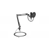 PC microphone ENDORFY Solum — USB-C wired cardioid mic, 16-bit/48 kHz, 18–21000 Hz, table mount, 2.9 m cable, headphone out, pop-filter