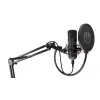 PC microphone ENDORFY Solum — USB-C wired cardioid mic, 16-bit/48 kHz, 18–21000 Hz, table mount, 2.9 m cable, headphone out, pop-filter