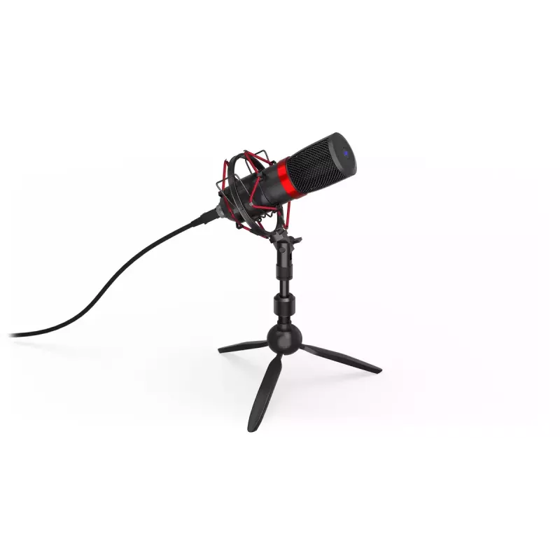 PC microphone ENDORFY Solum Streaming T — USB wired, 24-bit/48 kHz, 18–21000 Hz, table mount, headphone out, black