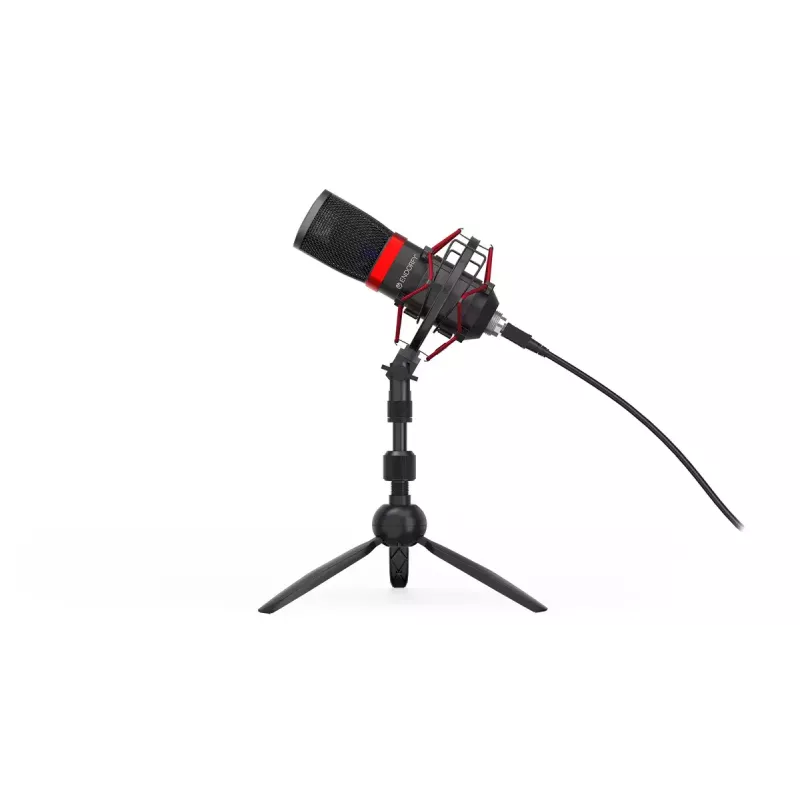 PC microphone ENDORFY Solum Streaming T — USB wired, 24-bit/48 kHz, 18–21000 Hz, table mount, headphone out, black