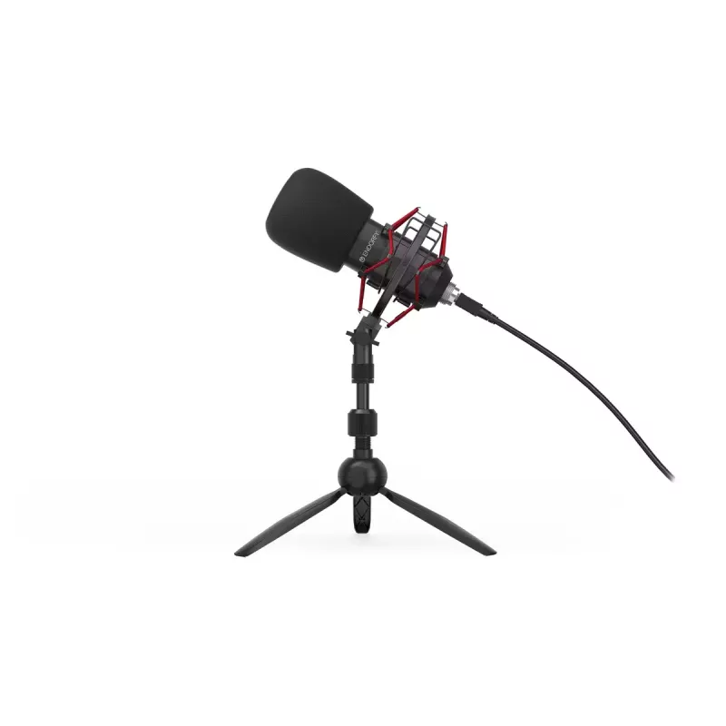 PC microphone ENDORFY Solum Streaming T — USB wired, 24-bit/48 kHz, 18–21000 Hz, table mount, headphone out, black