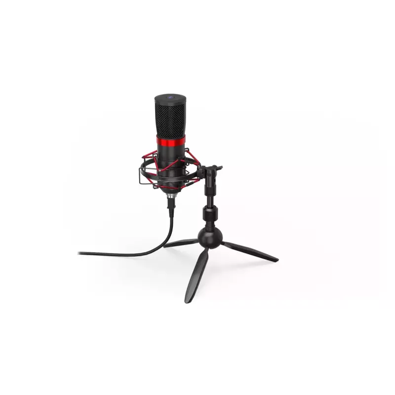 PC microphone ENDORFY Solum Streaming T — USB wired, 24-bit/48 kHz, 18–21000 Hz, table mount, headphone out, black