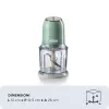 Ariete 438, Vintage Chopper, Chopper and Ice Crusher, 2 speeds, 4 stainless steel blades, 600 ml graduated cup, 400 W, Green