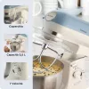 Ariete 1588 Vintage Mixer, Planetary Mixer for bread, pizza, cakes and pastries,5.5 L Capacity, 7 speeds, 2400 Watts, Pastel Blue