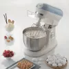 Ariete 1588 Vintage Mixer, Planetary Mixer for bread, pizza, cakes and pastries,5.5 L Capacity, 7 speeds, 2400 Watts, Pastel Blue