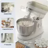 Ariete 1588 Vintage Mixer, Planetary Mixer for bread, pizza, cakes and pastries,5.5 L Capacity, 7 speeds, 2400 Watts, Pastel Beige