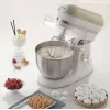 Ariete 1588 Vintage Mixer, Planetary Mixer for bread, pizza, cakes and pastries,5.5 L Capacity, 7 speeds, 2400 Watts, Pastel Beige