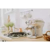 Ariete 1389 Vintage Espresso Coffee Machine - Espresso coffee machine for ground coffee or ESE pods, in a pastel beige colour