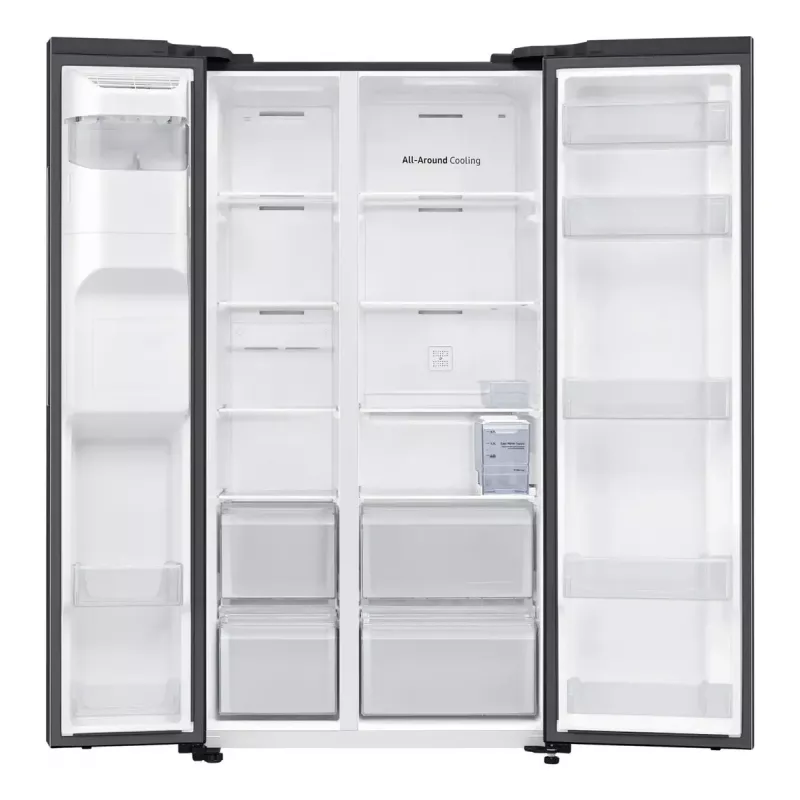 Samsung RS64DG5303B1 side-by-side refrigerator Freestanding 628 L Black, Stainless steel