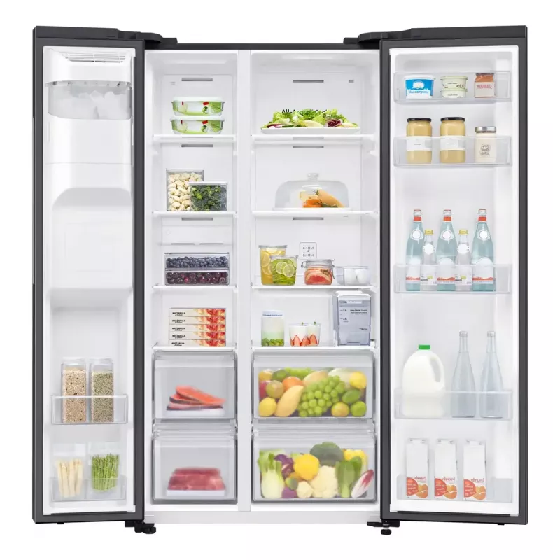 Samsung RS64DG5303B1 side-by-side refrigerator Freestanding 628 L Black, Stainless steel