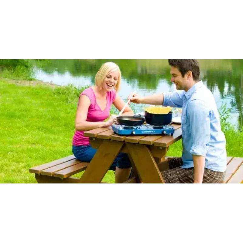 Camping stove Campingaz Base Camp 2 cooking zones Blue