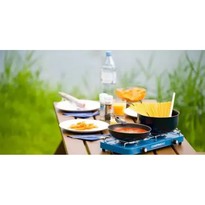 Camping stove Campingaz Base Camp 2 cooking zones Blue