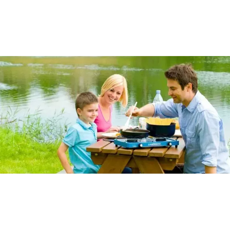 Camping stove Campingaz Base Camp 2 cooking zones Blue