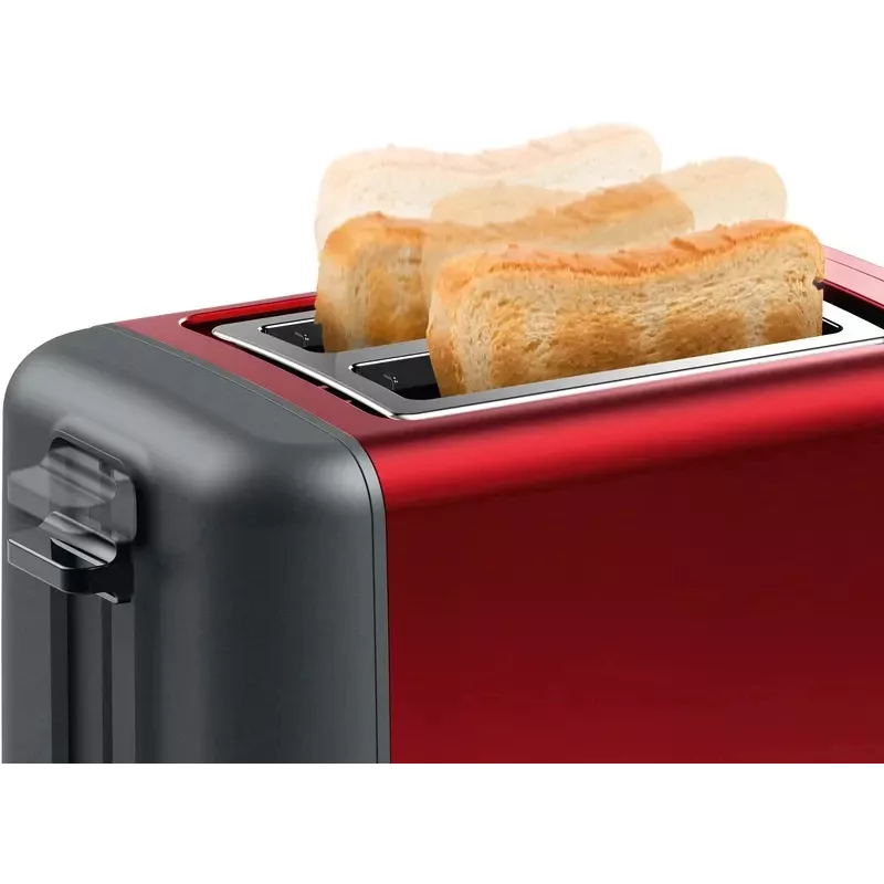 Bosch TAT3P424DE toaster 2 slice(s) 970 W Black, Red