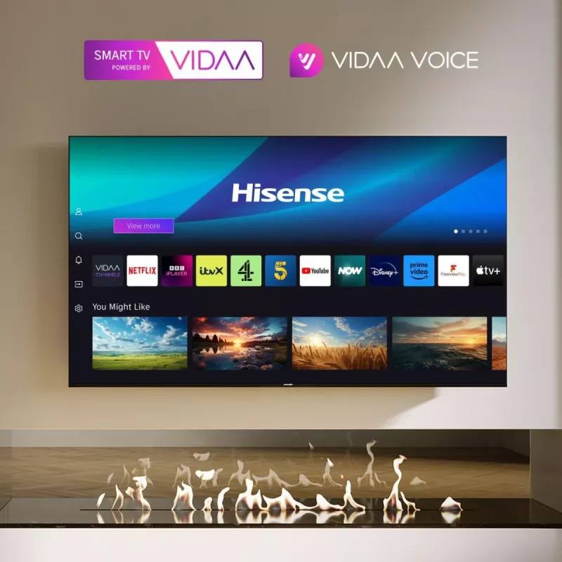 Hisense 55E6NT 139.7 cm (55 inch) 4K Ultra HD Smart TV Wi-Fi Black 300 cd/m²