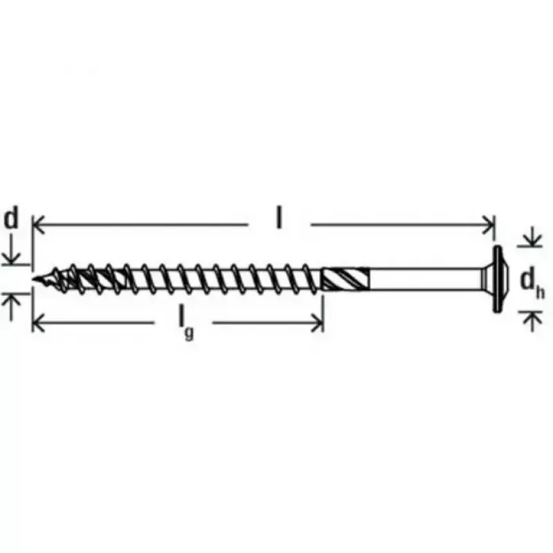 Wood construction screw FISCHER PowerFast II 10.0x100 mm flat head TX galvanized