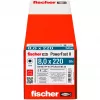 Wood construction screw FISCHER PowerFast II 8.0x220 mm countersunk head TX galvanized