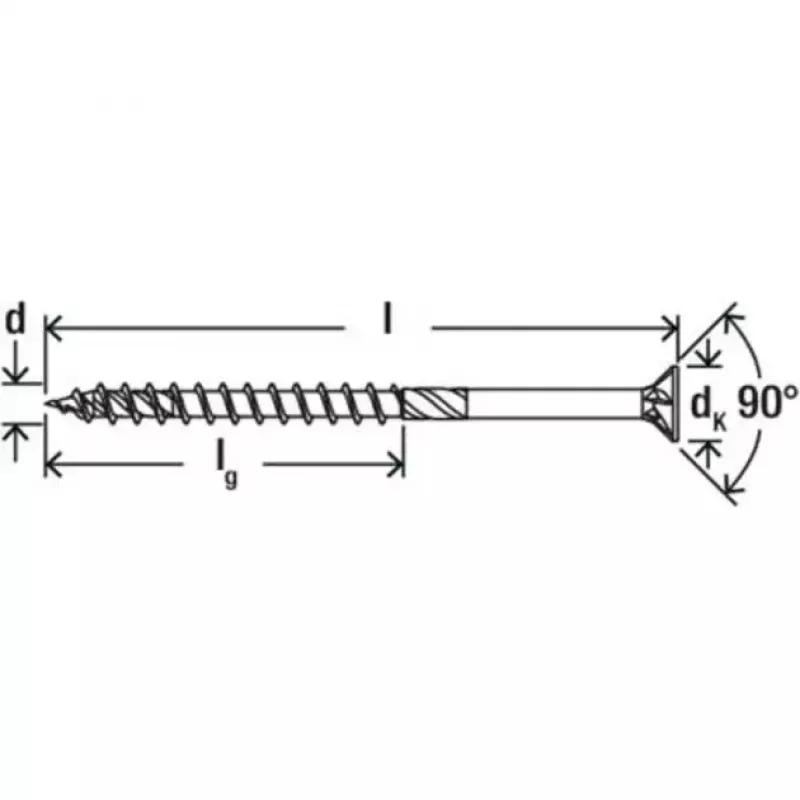 Wood construction screw FISCHER PowerFast II 8.0x220 mm countersunk head TX galvanized