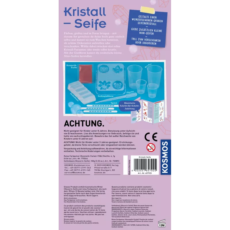 Kosmos 65792, Soap, Chemistry, 8 yr(s), Multicolour