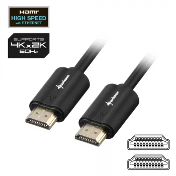 SHARKOON High Speed HDMI Cable - Ultra HD 4k M/m 7.5m