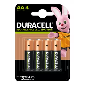 Duracell 4 LR06 1300mAh Rechargeable battery Nickel-Metal Hydride (NiMH)