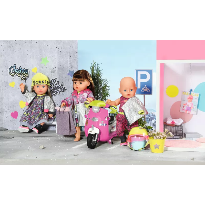 BABY born City Deluxe Scooter Combo Doll scooter