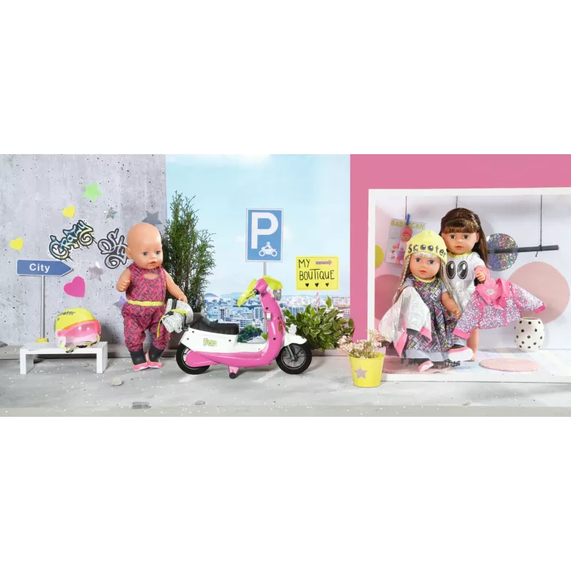BABY born City Deluxe Scooter Combo Doll scooter