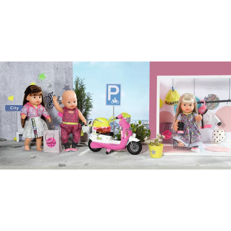 BABY born City Deluxe Scooter Combo Doll scooter