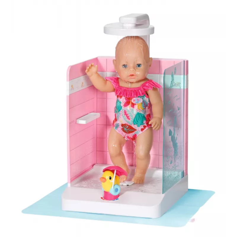 Doll bathroom BABY born Bath Walk in Shower Recommended age 3 years