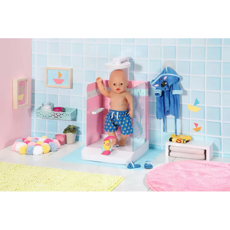 Doll bathroom BABY born Bath Walk in Shower Recommended age 3 years