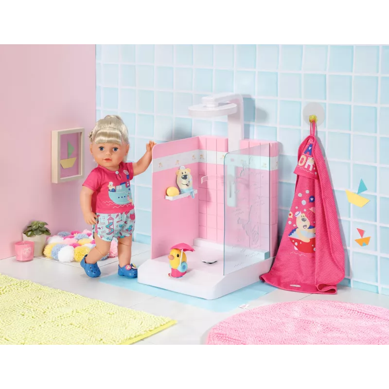 Doll bathroom BABY born Bath Walk in Shower Recommended age 3 years