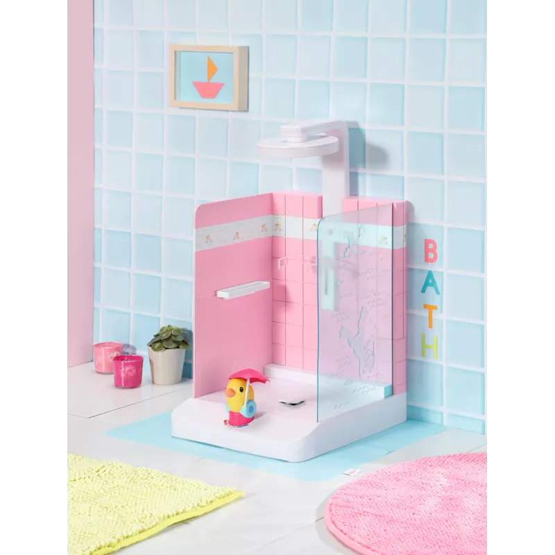 Doll bathroom BABY born Bath Walk in Shower Recommended age 3 years