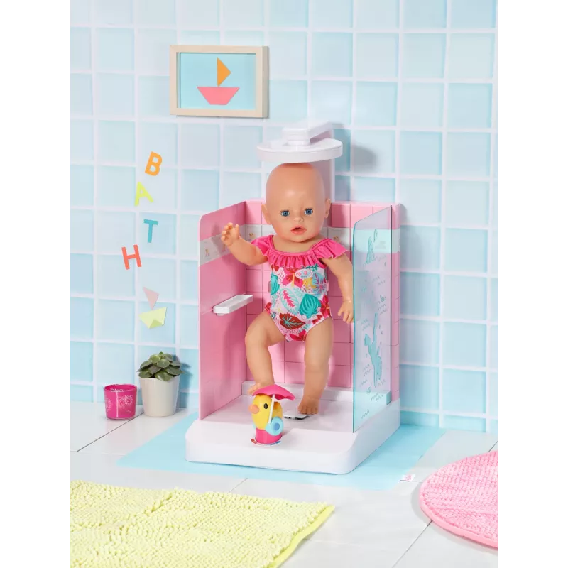 Doll bathroom BABY born Bath Walk in Shower Recommended age 3 years