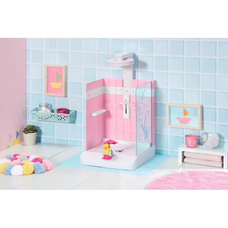 Doll bathroom BABY born Bath Walk in Shower Recommended age 3 years