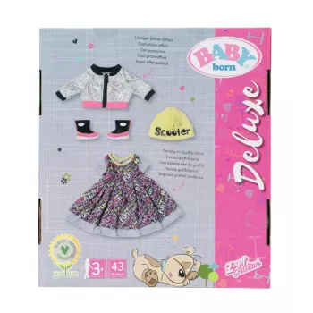 Doll clothes set BABY born City Deluxe Style 3 years and up 180 g