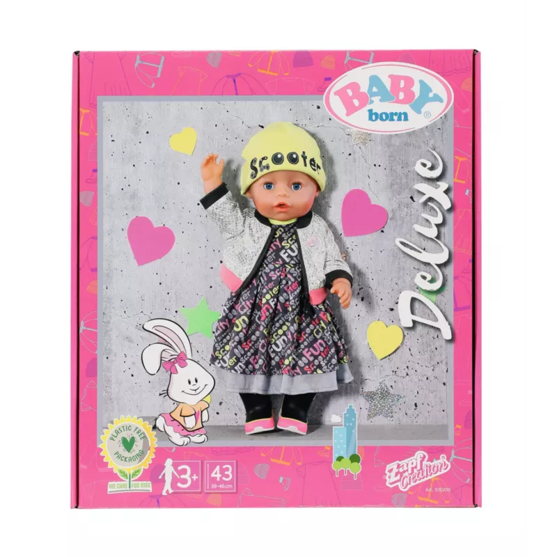Doll clothes set BABY born City Deluxe Style 3 years and up 180 g