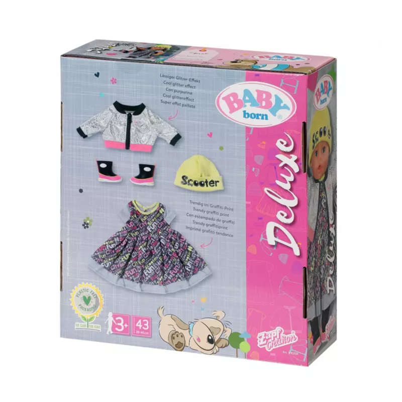 Doll clothes set BABY born City Deluxe Style 3 years and up 180 g