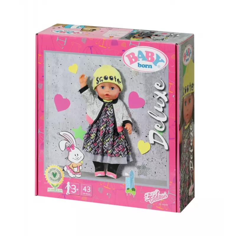 Doll clothes set BABY born City Deluxe Style 3 years and up 180 g