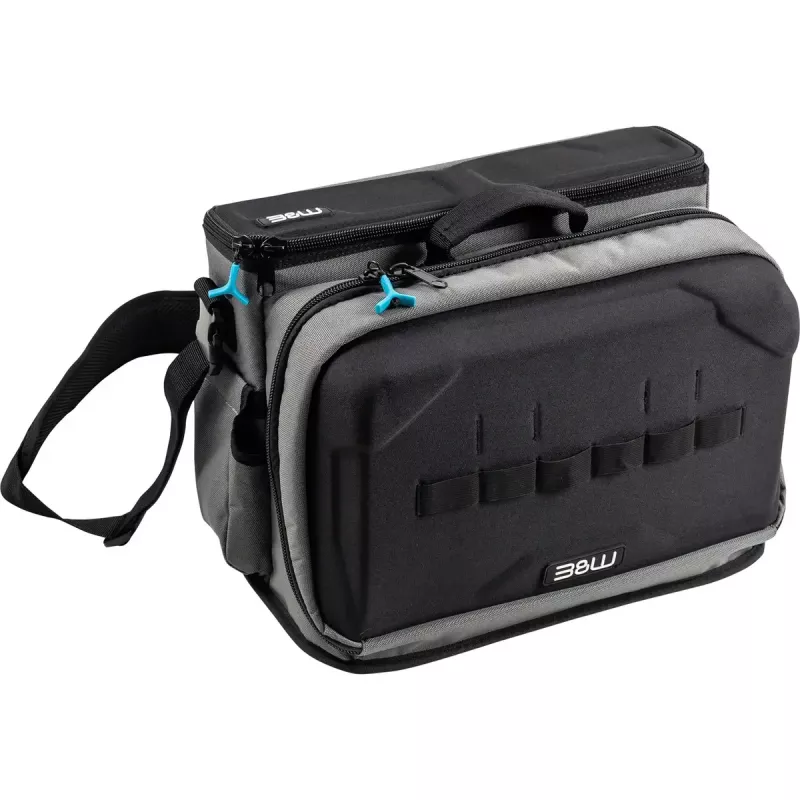 Tool Belt b&w international with modular tool pouches and storage bag, black