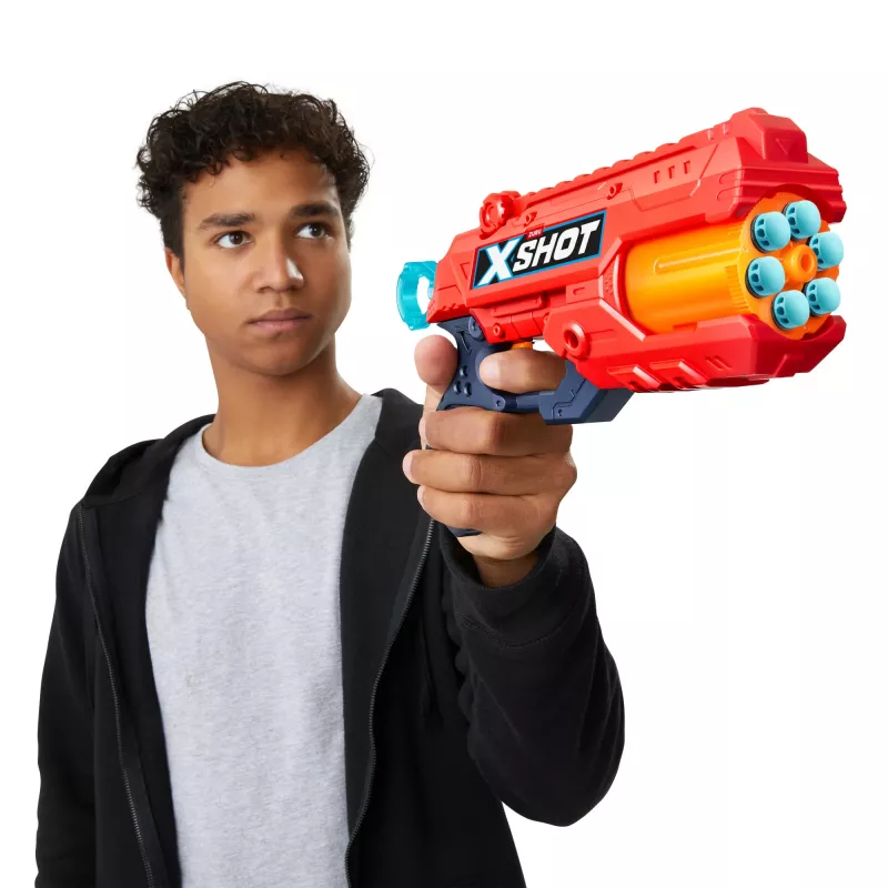 Toy blaster ZURU XSHOT Excel Reflex 6 Blaster 12 Darts Multicolour