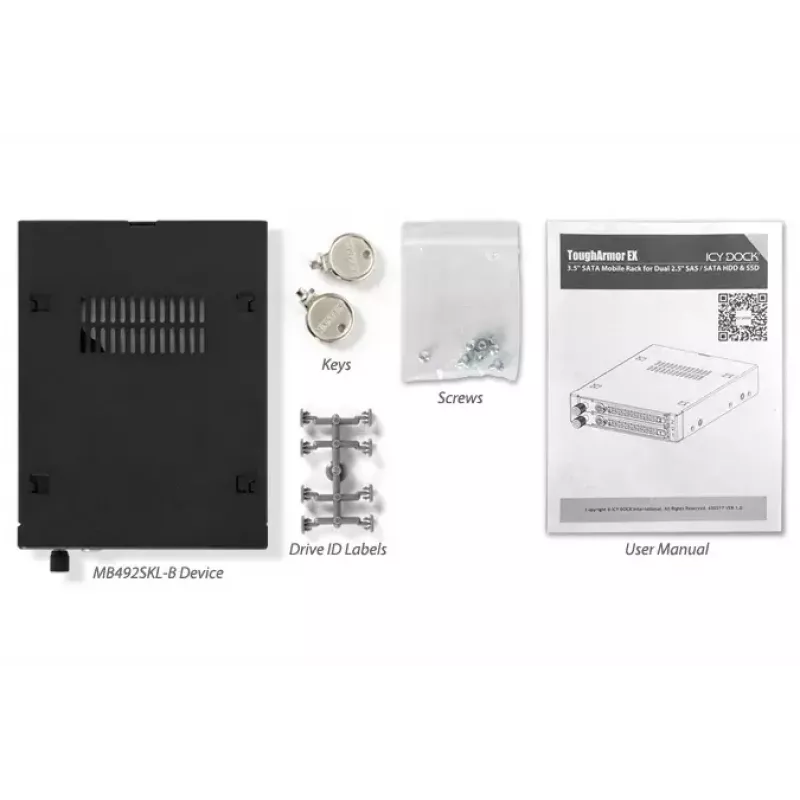 Drive Bay Panel Icy Dock MB492SKL-B
