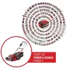 Push lawn mower Einhell GP-CM 36/47 S Li BL Battery 47 cm 700 m²
