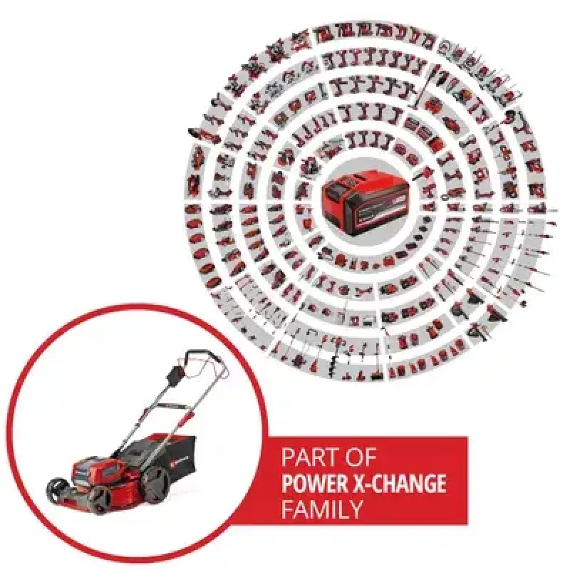 Push lawn mower Einhell GP-CM 36/47 S Li BL Battery 47 cm 700 m²