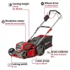 Push lawn mower Einhell GP-CM 36/47 S Li BL Battery 47 cm 700 m²