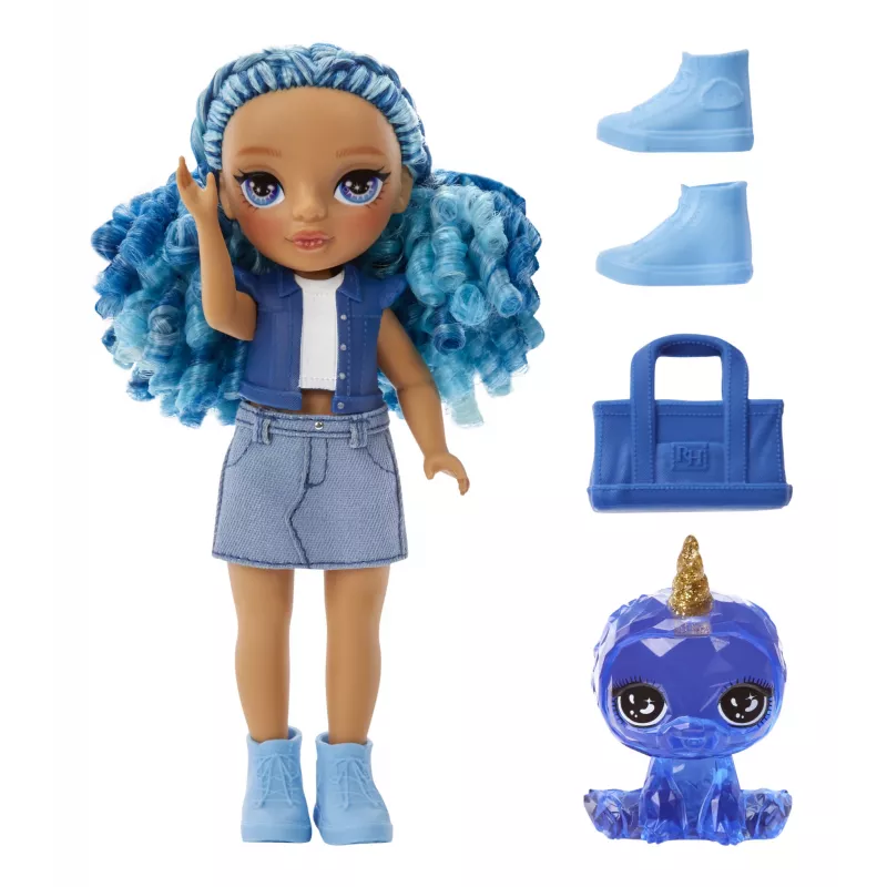 Rainbow High Littles Dolls- Sapphire (Blue), Fashion doll, Female, 4 yr(s), Boy/Girl, Multicolour