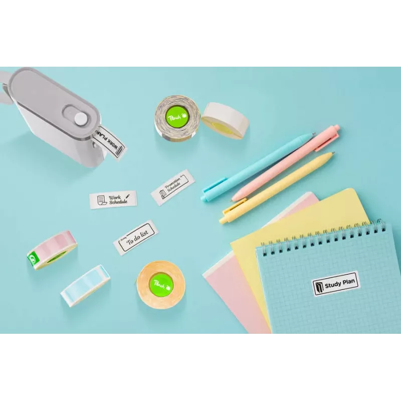 Label Printer Replacement Rolls PEACH PE-110 — 3 rolls, Colors B/C/Y