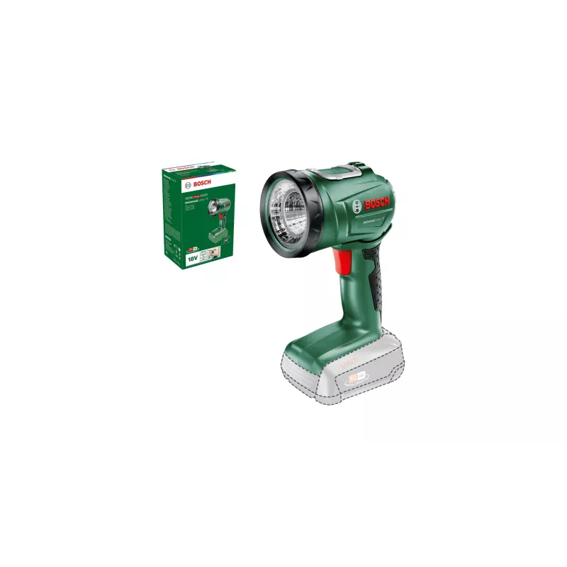 Bosch UniversalLamp 18 Black, Green LED