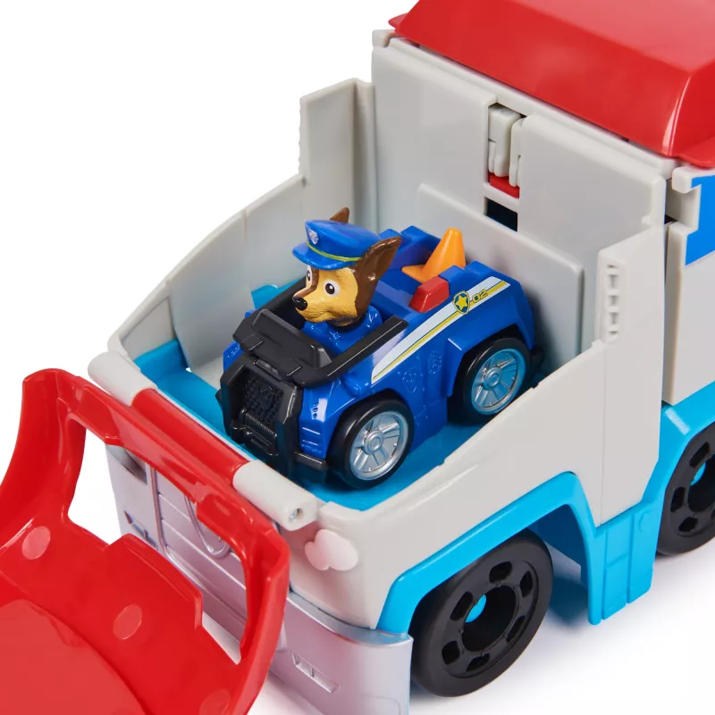 Toy vehicle set Spin Master PAW Patrol Pup Squad Patroller Team Vehicle with collectible Chase car, ages 3+, plastic, multicolour