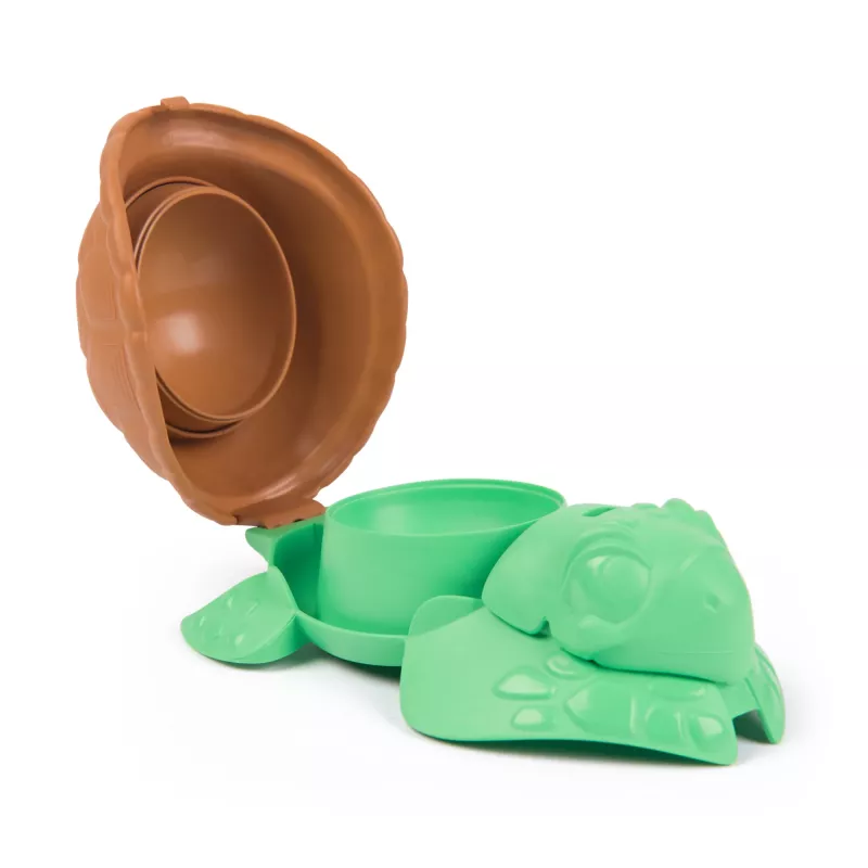 Kinetic Sand , Project Planet Turtle Beach with 14oz Play Sand, Tools & Molds, Sustainably Minded Eco Friendly Materials, Sensory Toys for Kids
