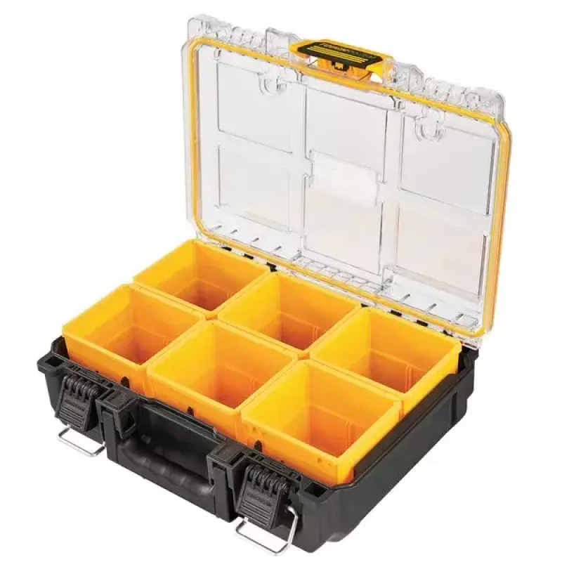 Tool Storage Box DeWALT ToughSystem 2.0 Black Transparent Yellow 6 Pockets